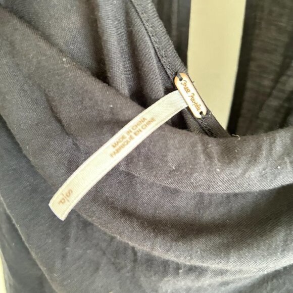 Free People Women's Cowl Neck Sleeveless Sheath Two Timer Dress Sz S Open Back - Picture 8 of 8